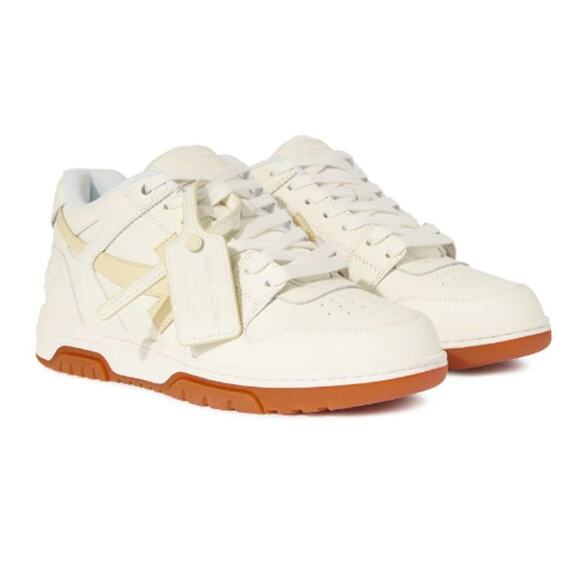 Off-White White/Beige Out of Office Sneaker Size EU 39 US 7.5 - Picture 2 of 7